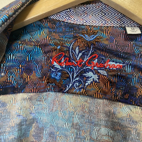 ROBERT GRAHAM Lewisville Long Sleeve Shirt Size M - Picture 6 of 9